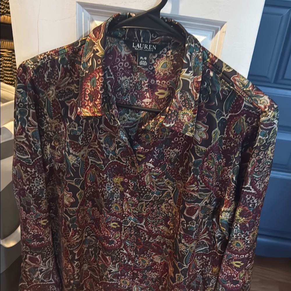 Ralph Lauren Multicolor Floral Blouse